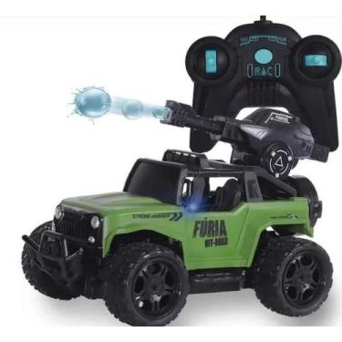 Imagem de Carrinho de Controle Remoto Recarregável Atira Bolinhas de Gel . - fun