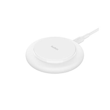 Imagem de Belkin Carregador MagSafe compatível com carregador magnético sem fio de 15 W - Carregador sem fio com certificação BoostCharge Qi2 para Apple iPhone 15, 14, 13 Series com base antiderrapante, fonte