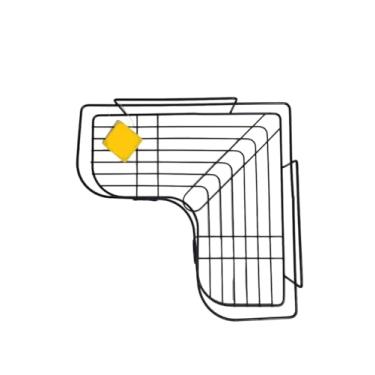 Imagem de Suporte Prateleira Porta Shampoo de Canto Com Adesivo Organizador Multiuso cozinha não precisa furar a parede, acompanha adesivos para fixar na parede