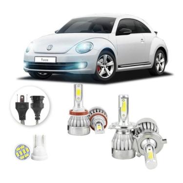 Imagem de Lampada Led Volkswagen Novo Fusca 2011 A 2019 H8 H4 20000lm - V10, Bra