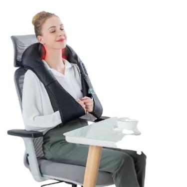 Imagem de Massageador Elétrico Shiatsu para Pescoço e Ombros, Aquecimento, Amassamento Profundo em Forma de U, para Corpo Inteiro