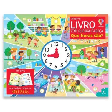 Imagem de Livro - que horas são?: livro com quebra-cabeça