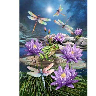 Imagem de Briarwood Lane Bandeira de jardim de libélulas e sapos