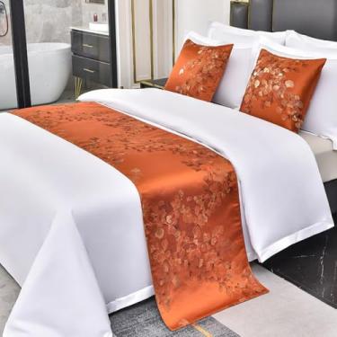 Imagem de HSTANGKY Tapete de cama de hotel para cama moderno de cor sólida decorativa moderna para quarto de casamento, protetor de cama para quarto de casamento, protetor de cama para os pés da cama,