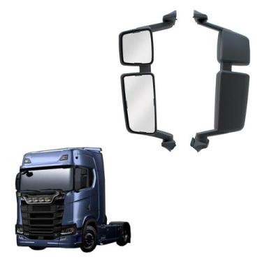 Imagem de Retrovisor Scania Ntg C/Auxiliar Le Completo Convexo - Bepo