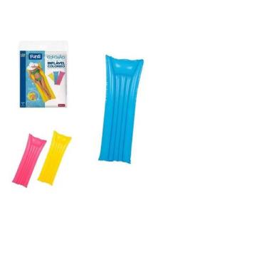Imagem de Colchão Prancha de Piscina Azul 183x69 Inflável Verão - Wellmix