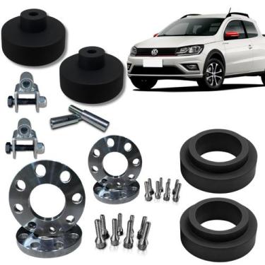 Imagem de Kit Completo + Espaçador de Rodas 15mm Saveiro G5 em Diante - Borfix