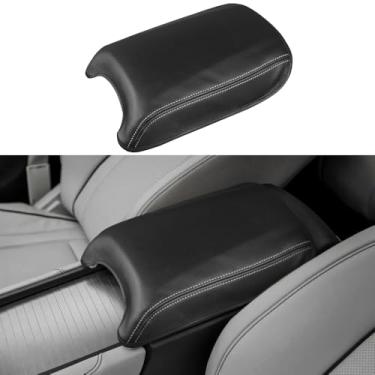Imagem de DEYTOP Capa de console central para Acura RDX 2019-2025 acessórios capa de apoio de braço para Acura RDX 2025 acessórios protetor de apoio de braço de couro anti-arranhões (preto com pontos brancos