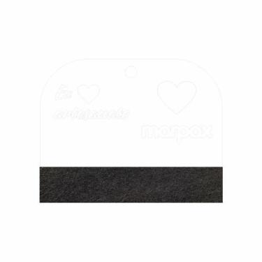 Imagem de Espátula Para Artesanato 15cm Com Feltro Preto Marpax