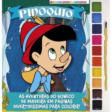 Imagem de Pinóquio Livro Para Pintar Com Aquarela