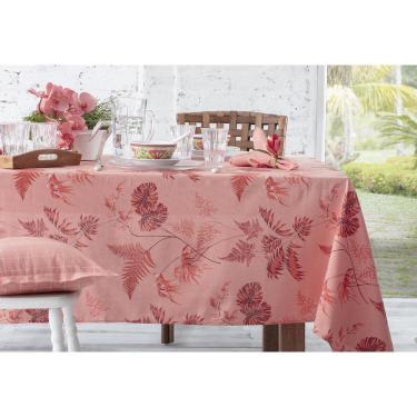 Imagem de Toalha De Mesa Quadrada Naturalle Tropical Coral 220X220