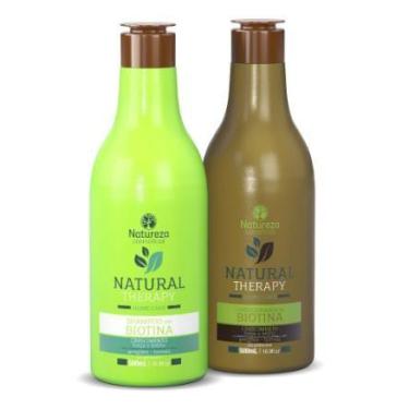 Imagem de Kit Shampoo e Condicionador Home Care Biotina 500ml - Natureza Cosmeti