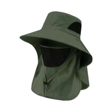 Imagem de Chapéu De Balde Unissex Com Proteção UV E Aba Para O Pescoço Para Ativ