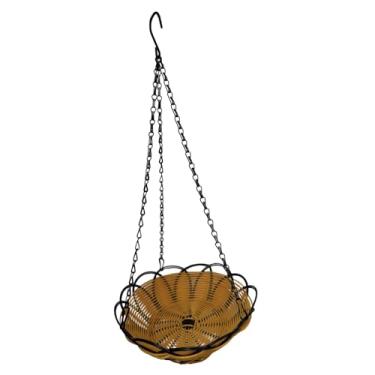 Imagem de ＡＷＨＡＯ Alimentador de pássaros suspenso, bandeja de alimentação, alimentador de pássaros, de flores para jardim externo