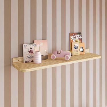 Imagem de Prateleira Decorativa 90cm Wave Casatema Natural