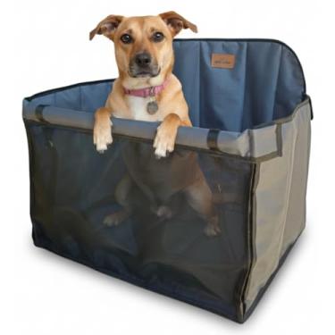 Imagem de Cadeira Transporte Assento Pet Carro Confortável Seguro Dobrável Cachorro Até 30kg