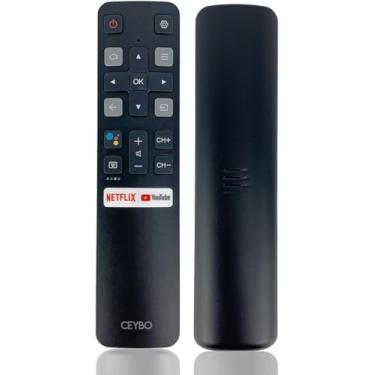 Imagem de Controle remoto de voz original RC802V FMR1 para TCL Android TV 40S330 32S330 43S434 50S434 55S434 65S434 75S434 32S6500A 65P8S 65P8 55P8S 5P8 55EP68 0 50P8S 50P8 40A325 49S6800 32S6510S 32A325 (YouTube)