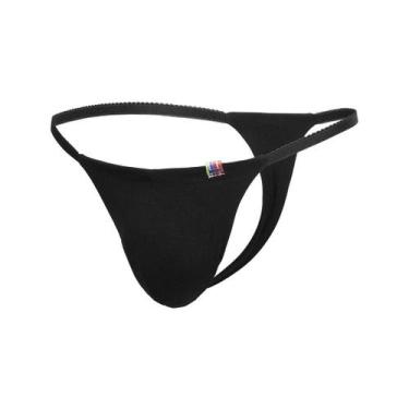 Imagem de Calcinha Masculina Fio Dental - Beebas, Preto, P