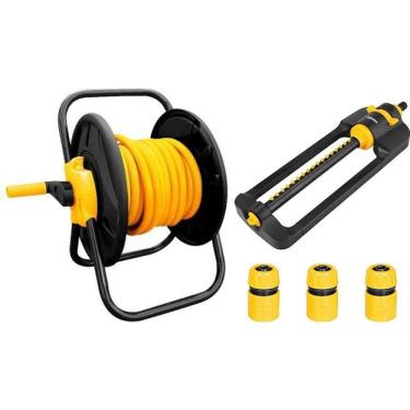 Imagem de Suporte Enrolador s/rodas +Mang 30m+Aspersor 17 jatos Vonder