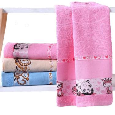 Imagem de Toalha De Banho Bebe Infantil Menina Menino 100% Algodão Masculino Gra