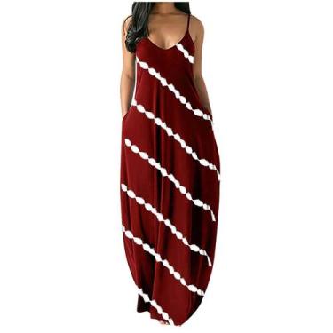 Imagem de Moda feminina casual plus size listrada com decote em V bolsos manga c