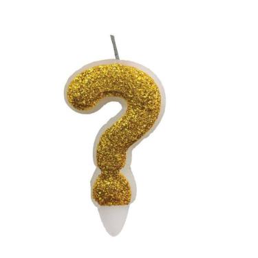 Imagem de Vela De Aniversário Dourada Glitter