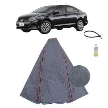 Imagem de Forração Coifa Couro Marcha Alavanca Câmbio Manual Virtus Highline 201