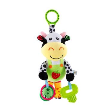 Imagem de Brinquedo musical interativo para bebês com mordedores 3D LUKCOZMO Cow