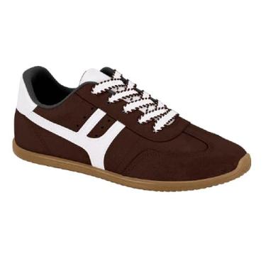 Imagem de Tenis Moleca Listras Ref 5827.101.11184 Chocolate/branco 037