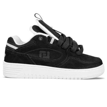 Imagem de Tênis Freeday Unissex Camurça Switch  Preto Branco, Preto, 42