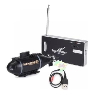 Imagem de Mini Submarino De Controle Remoto Rc 2 Canais Brinquedo Led