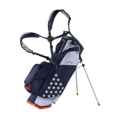 Imagem de Sun Mountain Bolsa de golfe masculina Eclipse 4.5 LS Leve VLO Stand Top de 14 vias - 11 bolsos, sistema de alça dupla X Fit, base de compressão compatível com carrinho elétrico e push, modelo 2026