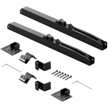 Imagem de Kit de rolha de porta de celeiro deslizante, 2 peças, material pompom, trilho de 310 mm, kit fácil de instalar com acessórios de montagem para portas deslizantes