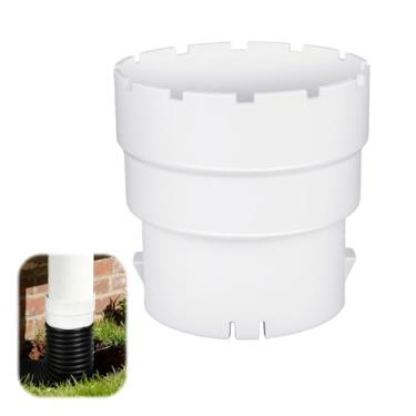 Imagem de MUIEGUDO Adaptador de tubo corrugado de 10 cm, 10 cm ondulado para 10 cm SDR 35 ou 10.2 cm SCH 40. (1, branco)