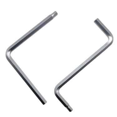 Imagem de yeeluzan Conjunto de chaves Allen de esteira, 2 peças em forma de L + chaves em forma de Z para esteiras, serve na maioria das esteiras, vários tamanhos para montagem e manutenção versáteis