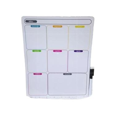 Imagem de Planner Organizador MagnéTico Para Geladeira Com Caneta - Quadro Que Escreve E Apaga - Imã Para Planejamento Semanal E Listas(2,semana)