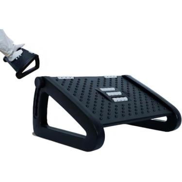 Imagem de Preto, Altura Ajustável, Massagem, Apoio para Pés Ergonomico, Apoio de Pé, Apoio Para Pés, Descanso de Pé, Descanso de Pes Escritorio, Apoio Pés, Suporte para Pes Ergonomico