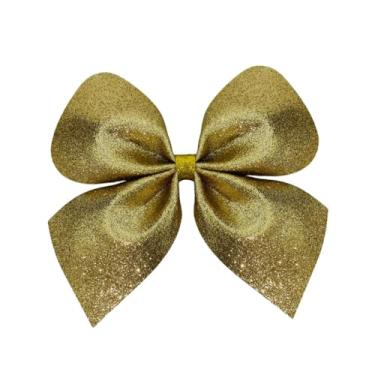 Imagem de Kit 06 Laço Lacinho G de Natal Enfeite Natalino Arvore Luxo (Light Gold)