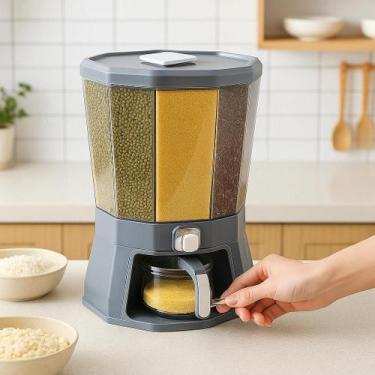 Imagem de Dispenser giratorios de alimentos e cereais 4 divisorias snh - Uzy