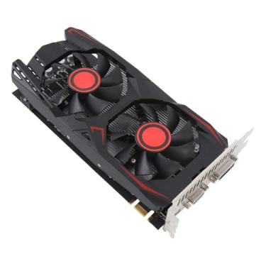 Imagem de Jectse Placa Gráfica, Placa de Vídeo para Jogos 6GB GDDR5 192BIT PCIE 2.0 Com Resfriamento por Ventilador Duplo, para 10 11 7 8 Linux