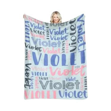 Imagem de Cobertor De Flanela Personalizado Em 30 Cores Para Meninas, Meninos, B