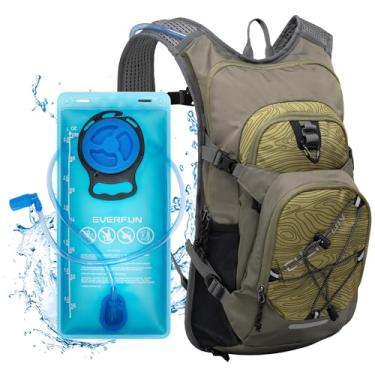 Imagem de Everfun Mochila de hidratação 18L para caminhadas com bexiga de água de 3L, mochila de hidratação isolada para mulheres e homens, mochila leve com capa de chuva para caminhadas, ciclismo, corrida