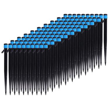 Imagem de ZAWELIYO Cabeça Ajustável de Aspersão por Gotejamento, Emissores Universais de Irrigação por Gotejamento de 360 ​​graus para Tubo de 4/7mm Com Névoa de água, 100 Tamanhos