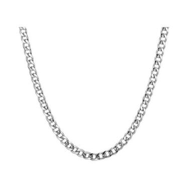 Imagem de Colar Masculino De Corrente Cubana Em Aço Inoxidável 2-7mm, Joias Hiph
