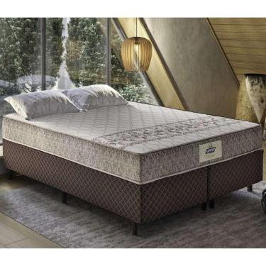 Imagem de Cama Box Conjugado Queen Com Colchão 158x59x198 Macau Gazin Cr35361 Marrom