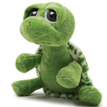 Imagem de Boneca macia de aniversário Green Turtle Toy para crianças de 20 cm - 