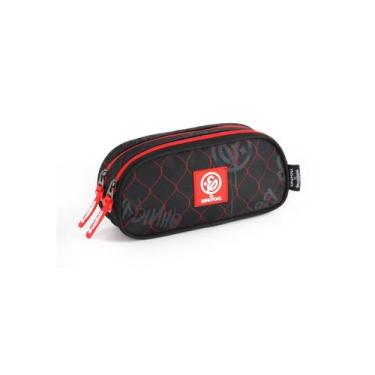 Imagem de Estojo Duplo Enaldinho Youtuber Juvenil Meninos Escolar - Luxcel, Verm