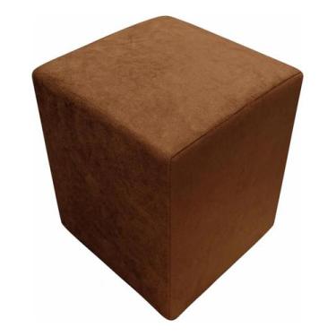 Imagem de Puff Puf Decorativo Em Suede Promoção! - LSN MIX, Marrom