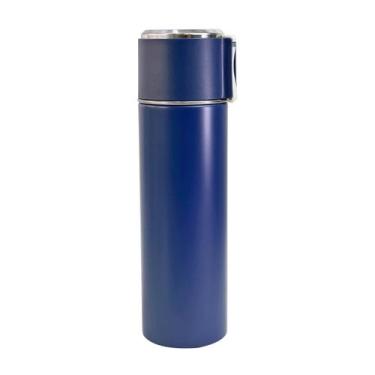 Imagem de Garrafa isotérmica aço inox trava vacuum cup 480ml - Lin Ran, azul