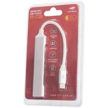 Imagem de Hub USB-C 3.0 4 Portas HU-C320SI C3 TECH - C3TECH